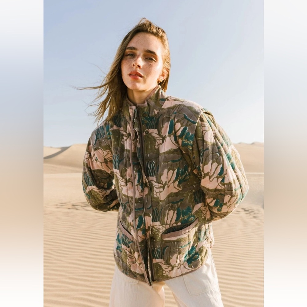 MIRTH Helsinki Jacket in Moss Reef Print